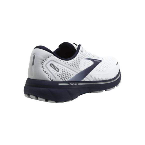 NEW BROOKS ghost 14 men's road-running shoes in white/navy - Picture 4 of 6